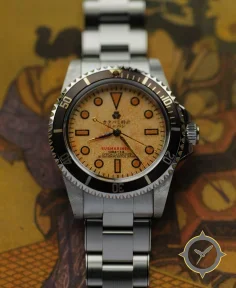 Katabami Watch Japan The Diver OLD PAPER 改 "Spider Crack"