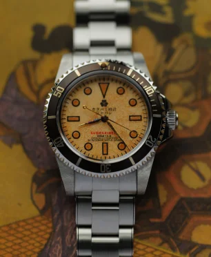 Katabami Watch Japan The Diver OLD PAPER 改 "Spider Crack"