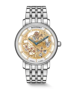 Boderry ELITE II Engraved Micro-rotor Watch Gold