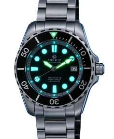 Bernhardt Watch Pro Diver 1000 — All Purpose Black (White Dial Ring)