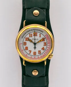 Vario 1918 Medic Brass White Dial with Orange Lume