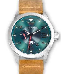 Meia Lua Watches BOREAL MOONRISE - SILVER Desert Leather