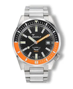 Squale Matic Satin Orange Bracelet