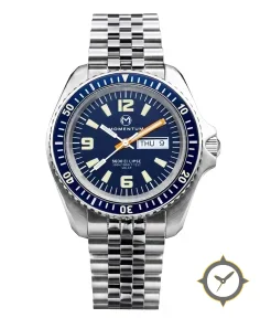 Sea Quartz 30 Eclipse Solar Stainless Steel Blue Dial