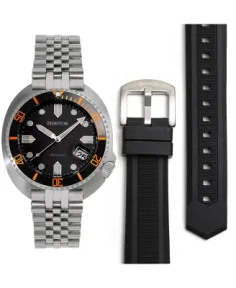 Heritor Watches Heritor Automatic Matador Box Set with Interchangable Bands and Date Display Black/Orange