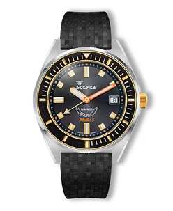 Squale Matic S Two-Tone Mosaic Rubber