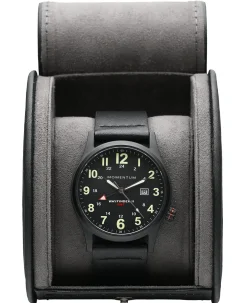 Momentum Wayfinder II GMT- Black Dial Bundle with Travel Case