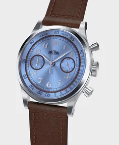 Time This 1940S VINTAGE STYLE CHRONOGRAPH Glacier Blue