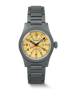 Boderry LANDMASTER GMT Titanium Automatic Tritium Field Watch Yellow-bracelet