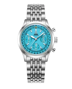 MMI Watches HERITAGE 38 CHRONOGRAPH HORIZON BLUE MODEL: HTC-02 (ESTIMATED DELIVERY AUGUST 2026)