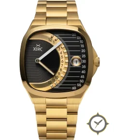 Timeline Retrograde Automatic Gold Black