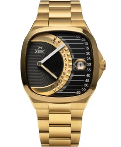 Xeric Timeline Retrograde Automatic Gold Black