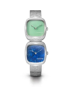 Dennison Dual Time Mini Lagoon Jadeite & Lapis Lazuli Diamonds