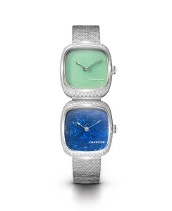 Dennison Dual Time Mini Lagoon Jadeite & Lapis Lazuli Diamonds