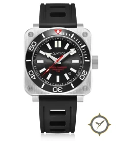 Aquatico Steel Man Black Dial Ceramic Bezel Watch (SWISS MADE Sellita sw200-1)