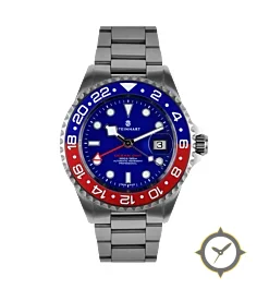Ocean One GMT BLUE-RED Ceramic blue dial