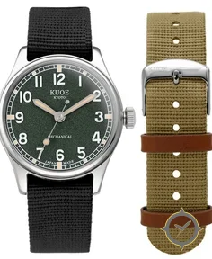 Kuoe OLD SMITH 90-002 Automatic, Green Dial with Swiss Super-LumiNova
