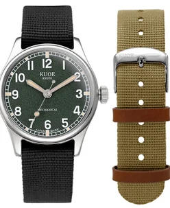 Kuoe OLD SMITH 90-002 Automatic, Green Dial with Swiss Super-LumiNova