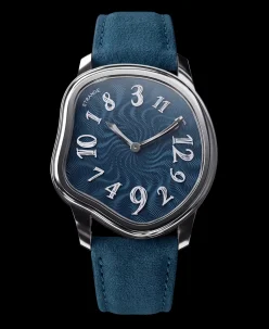 Grandeur USA Strange Quartz Guilloché Enamel – Slate Blue