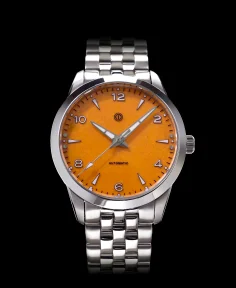 MMI Watches AWAGAMI FACTORY X MMI WATCHES: "ORANGE WASHI DIAL" MODEL NL-03