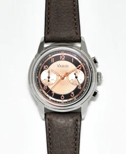 Vario Empire Salmon Tuxedo Tachymètre MecaQuartz Chronograph Watch