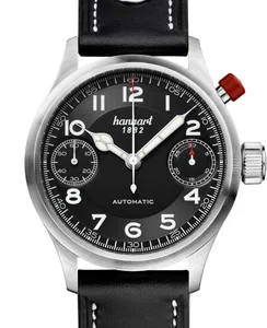 Hanhart PIONEER MonoScope black, smooth bezel