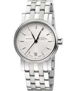Mühle Glashütte Teutonia II Medium in silver with bracelet