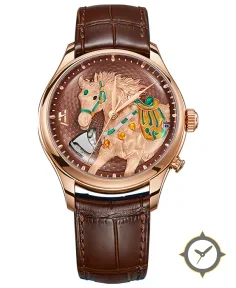 Craftmanship Series Rose Gold Titanium Chiming Horse