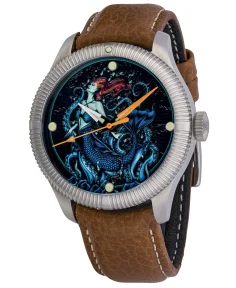 Ocean Crawler Mermaid Ceramic-Enamel Dial