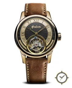 Tourbillon Hand Wound Watch Gold