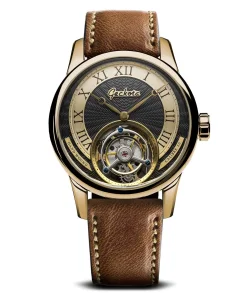 Geckota Tourbillon Hand Wound Watch Gold