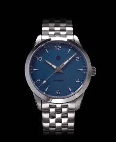 MMI Watches AWAGAMI FACTORY X MMI WATCHES: "BLUE WASHI DIAL" MODEL NL-02