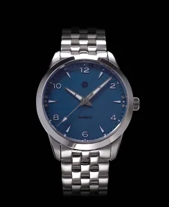 MMI Watches AWAGAMI FACTORY X MMI WATCHES: "BLUE WASHI DIAL" MODEL NL-02