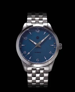 MMI Watches AWAGAMI FACTORY X MMI WATCHES: "BLUE WASHI DIAL" MODEL NL-02