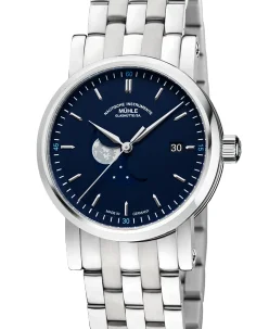 Mühle Glashütte Teutonia IV BlueMoon with bracelet