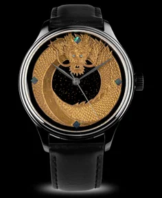 Wancher Watch Dream Dragon - Black Dragon Urushi Maki-e