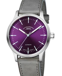 Mühle Glashütte Panova Violet with Leather strap