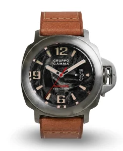 Gruppo Gamma VANGUARD Stainless Steel w/ Date – Luminous Forged Carbon Dial