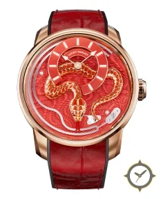 Craftmanship Series Red Enamel Chiming Snake