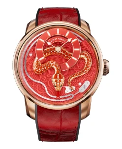 Lucky Harvey Craftsmanship Series Red Enamel Chiming Snake