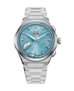 Lucky Harvey Sound Of Nature Guilloche Dial Ice Blue Titanium Chiming