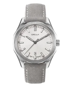 Circula Watches Facet 41 Snow Suede Strap