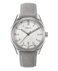 Circula Watches Facet 41 Snow Suede Strap