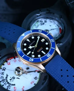 Aquatico Bronze Raider Blue Dial Date