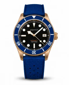 Aquatico Bronze Raider Blue Dial Date