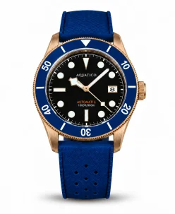 Aquatico Bronze Raider Blue Dial Date