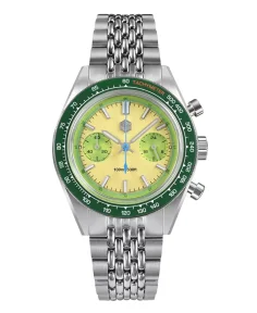 San Martin SAN-MARTIN-SN0116-JS Green=Avocado Color Stainless Steel Bracelet