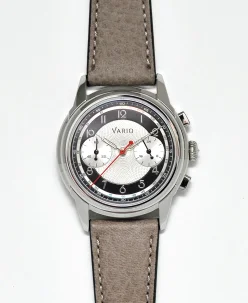 Vario Empire White Tuxedo Tachymètre MecaQuartz Chronograph Watch