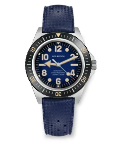 Wolbrook Skindiver II Automatic "Jumbo Indices" Smoked Blue