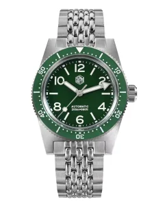San Martin SAN-MARTIN-WATCHES-SN007-G-X1 SW200 Green Stainless Steel Bracelet